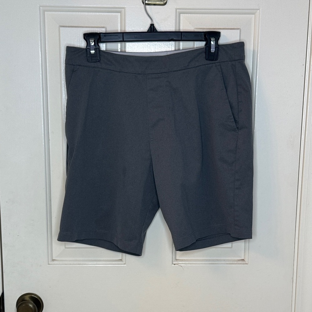 Ministry of Supply Men's Charcoal Gray Flat Front Performance Shorts